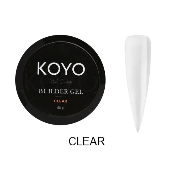 ג'ל בנייה שקוף Clear בצנצנת | קויו KOYO