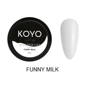ג'ל בנייה לבן חלבי Funny Milk בצנצנת | קויו KOYO
