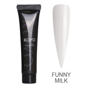 פוליג'ל לבן חלבי Funny Milk 15ml | קויו KOYO