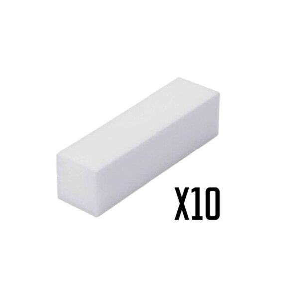 חבילה 10 יח' בלוק שיוף לבן