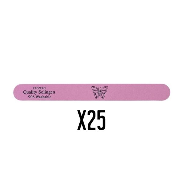 חבילה 25 יח' פצירה ורודה עדינה 220/220 | פרפר