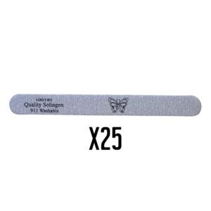 חבילה 25 יח' פצירה זברה ישרה 100/180 | פרפר