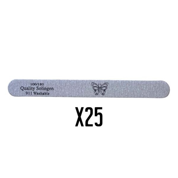 חבילה 25 יח' פצירה זברה ישרה 100/180 | פרפר