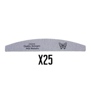 חבילה 25 יח' פצירה חצי ירח 150/150 | פרפר