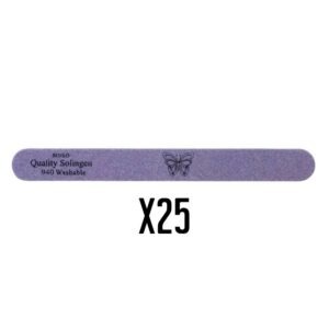 חבילה 25 יח' פצירה ישרה גסה 80/80 | פרפר