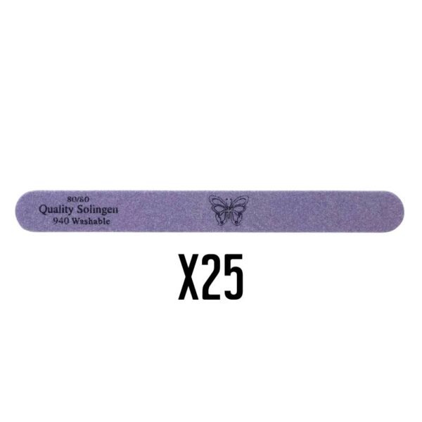 חבילה 25 יח' פצירה ישרה גסה 80/80 | פרפר