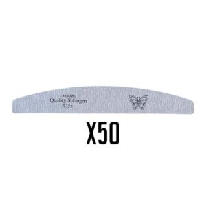 חבילה 50 יח' פצירה זברה חצי ירח דקה 100/180 | פרפר