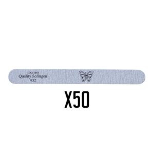 חבילה 50 יח' פצירה זברה ישרה דקה 100/180 | פרפר