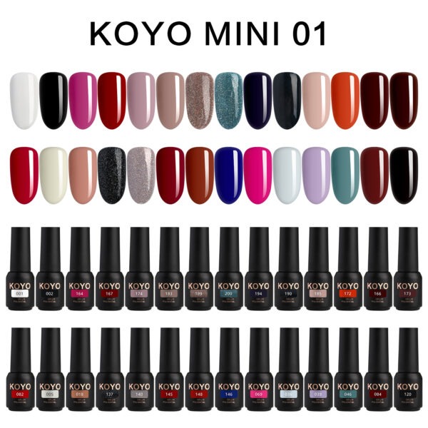 מזוודה לק ג'ל מיני 28 גוונים Mini1 | קויו KOYO