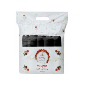 סדין גומי למיטה 10 יח' | עלמה - שחור